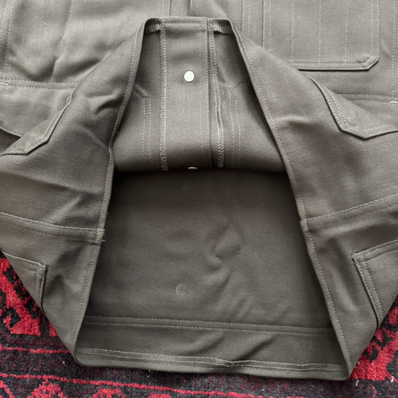 Vintage 1990s Filson Double Mackinaw Cruiser Whipcord Jacket Army Green 40 USA - Picture 7 of 13